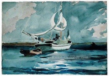  realismus - Sloop Nassau Realismus Marinemaler Winslow Homer